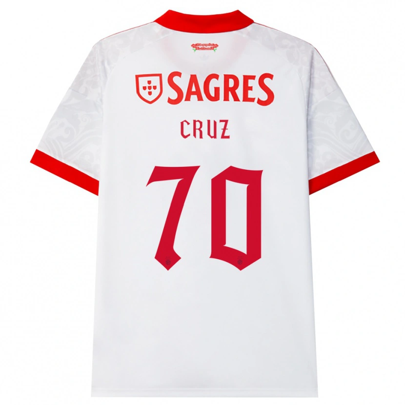 Danxen Kvinder Filipe Cruz #70 Hvid Rød Gul Udebane Spillertrøjer 2026/27 Trøje T-Shirt