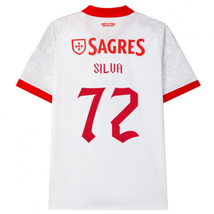 Danxen Kvinder Matilde Silva #72 Hvid Rød Gul Udebane Spillertrøjer 2026/27 Trøje T-Shirt