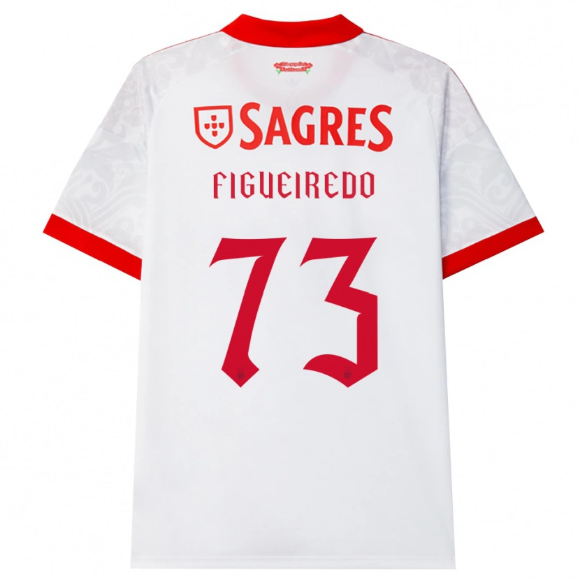 Danxen Kvinder Miguel Figueiredo #73 Hvid Rød Gul Udebane Spillertrøjer 2026/27 Trøje T-Shirt