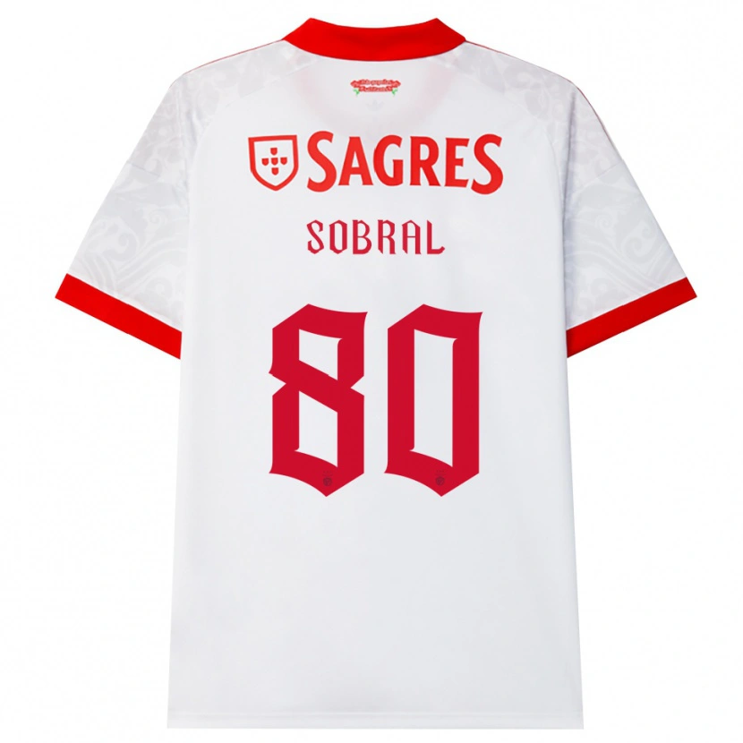 Danxen Kvinder Gonçalo Da Silva #80 Hvid Rød Gul Udebane Spillertrøjer 2026/27 Trøje T-Shirt