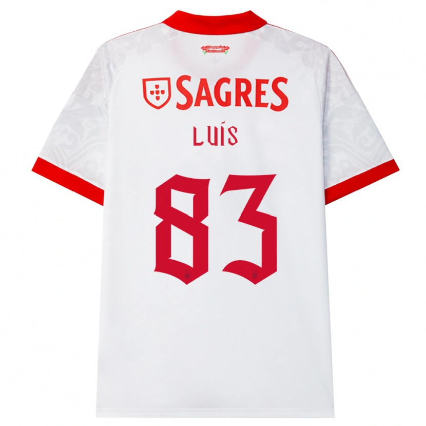Danxen Kvinder Rafael Luís #83 Hvid Rød Gul Udebane Spillertrøjer 2026/27 Trøje T-Shirt