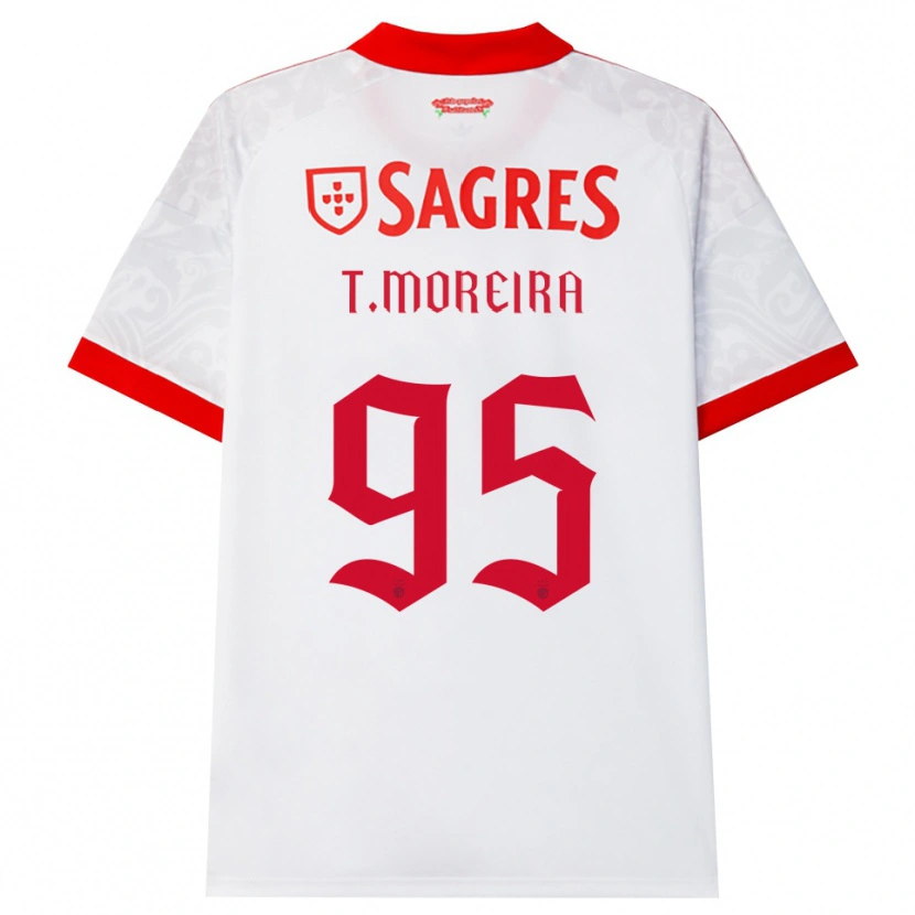Danxen Kvinder Tomás Cruz #95 Hvid Rød Gul Udebane Spillertrøjer 2026/27 Trøje T-Shirt