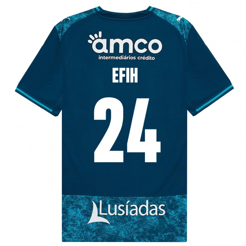 Danxen Kvinder Peace Efih #24 Mørkskifergrå Mellemturkis Udebane Spillertrøjer 2026/27 Trøje T-Shirt