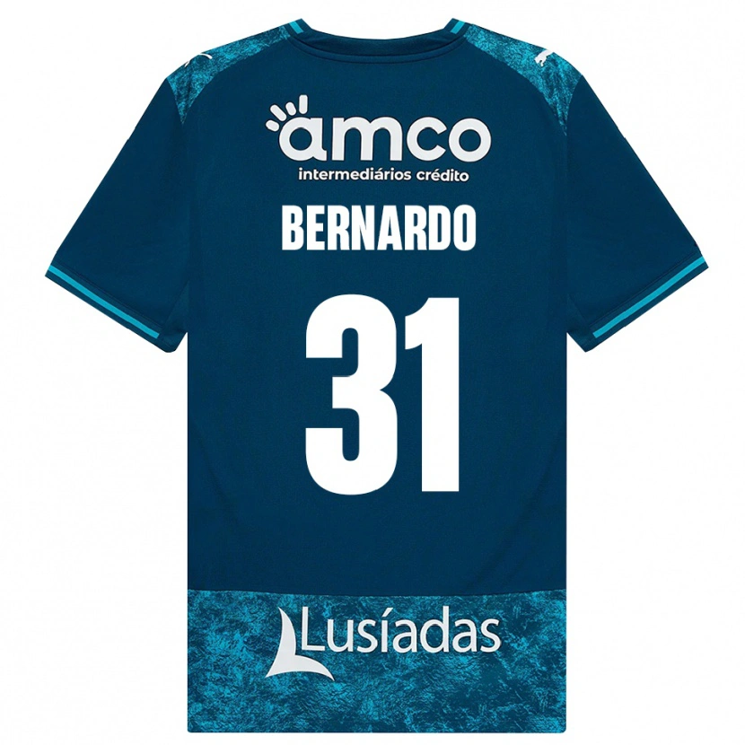 Danxen Kvinder Bernardo Caltabiano Parise Fontes #31 Mørkskifergrå Mellemturkis Udebane Spillertrøjer 2026/27 Trøje T-Shirt