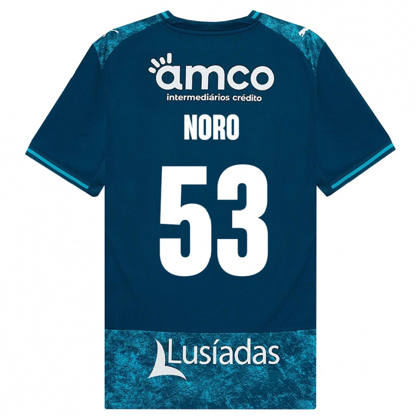 Danxen Kvinder Jonatás Noro #53 Mørkskifergrå Mellemturkis Udebane Spillertrøjer 2026/27 Trøje T-Shirt