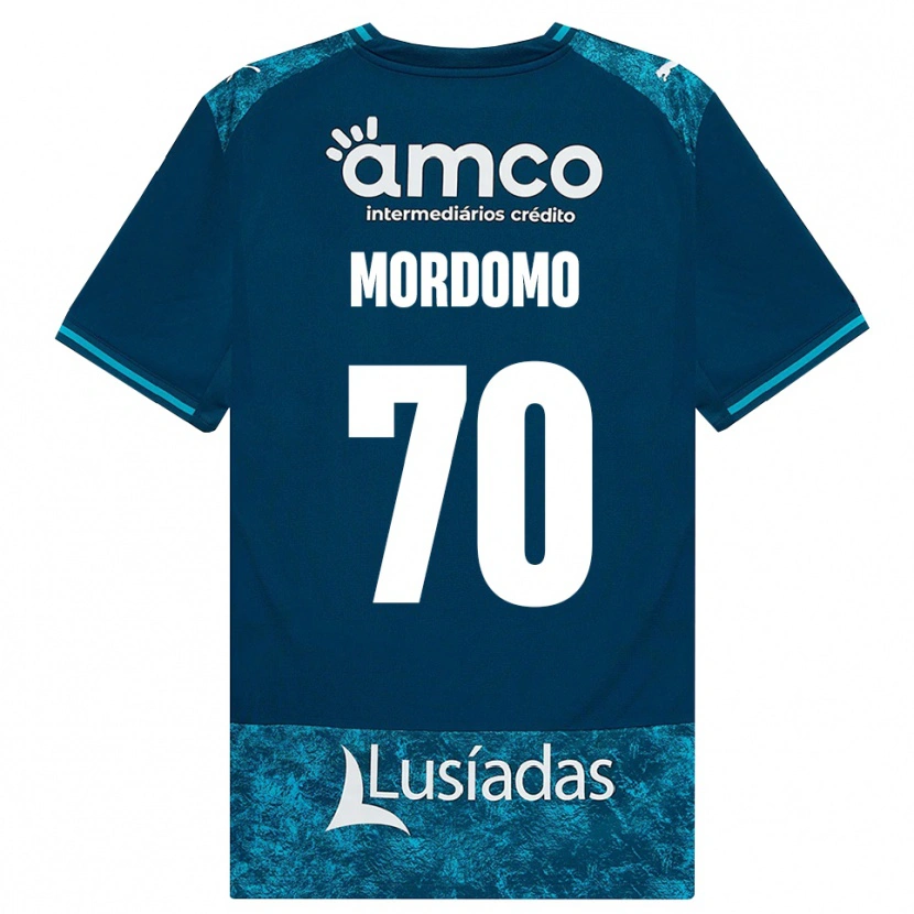 Danxen Kvinder Mordomo #70 Mørkskifergrå Mellemturkis Udebane Spillertrøjer 2026/27 Trøje T-Shirt