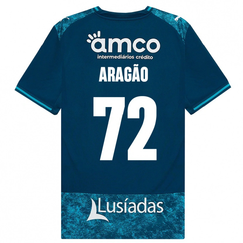 Danxen Kvinder João Aragão #72 Mørkskifergrå Mellemturkis Udebane Spillertrøjer 2026/27 Trøje T-Shirt