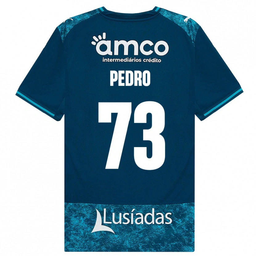 Danxen Kvinder Zé Pedro #73 Mørkskifergrå Mellemturkis Udebane Spillertrøjer 2026/27 Trøje T-Shirt