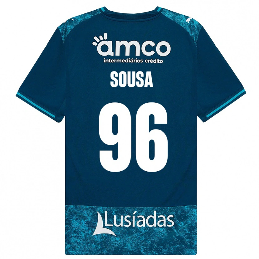 Danxen Kvinder Afonso Dias Sousa #96 Mørkskifergrå Mellemturkis Udebane Spillertrøjer 2026/27 Trøje T-Shirt