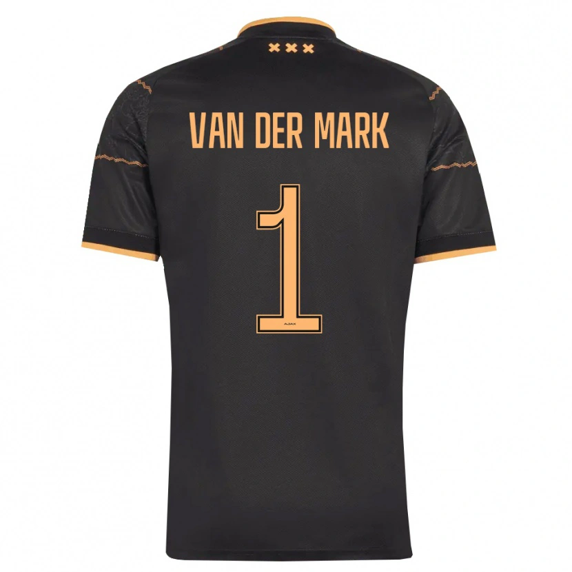 Danxen Kvinder Jesper Van Der Mark #1 Sort Orange Udebane Spillertrøjer 2026/27 Trøje T-Shirt