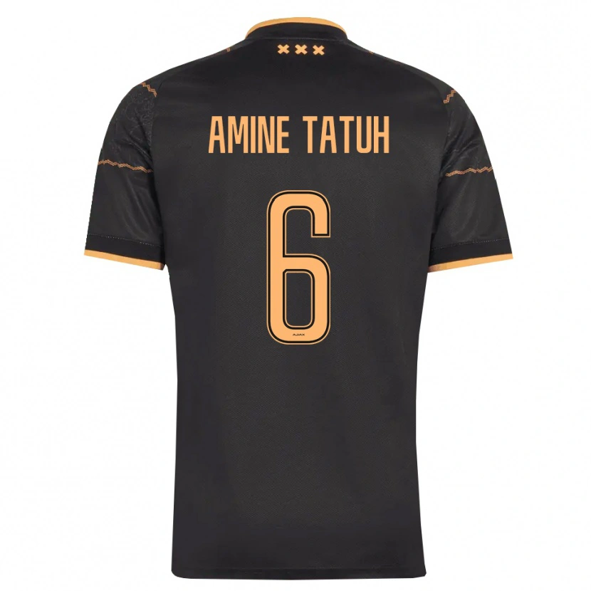 Danxen Kvinder Mohammed Tatuh #6 Sort Orange Udebane Spillertrøjer 2026/27 Trøje T-Shirt