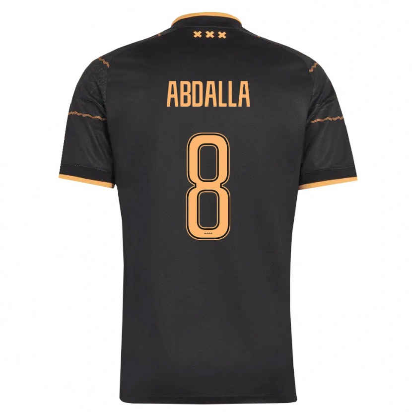 Danxen Kvinder Mohamed Abdalla #8 Sort Orange Udebane Spillertrøjer 2026/27 Trøje T-Shirt