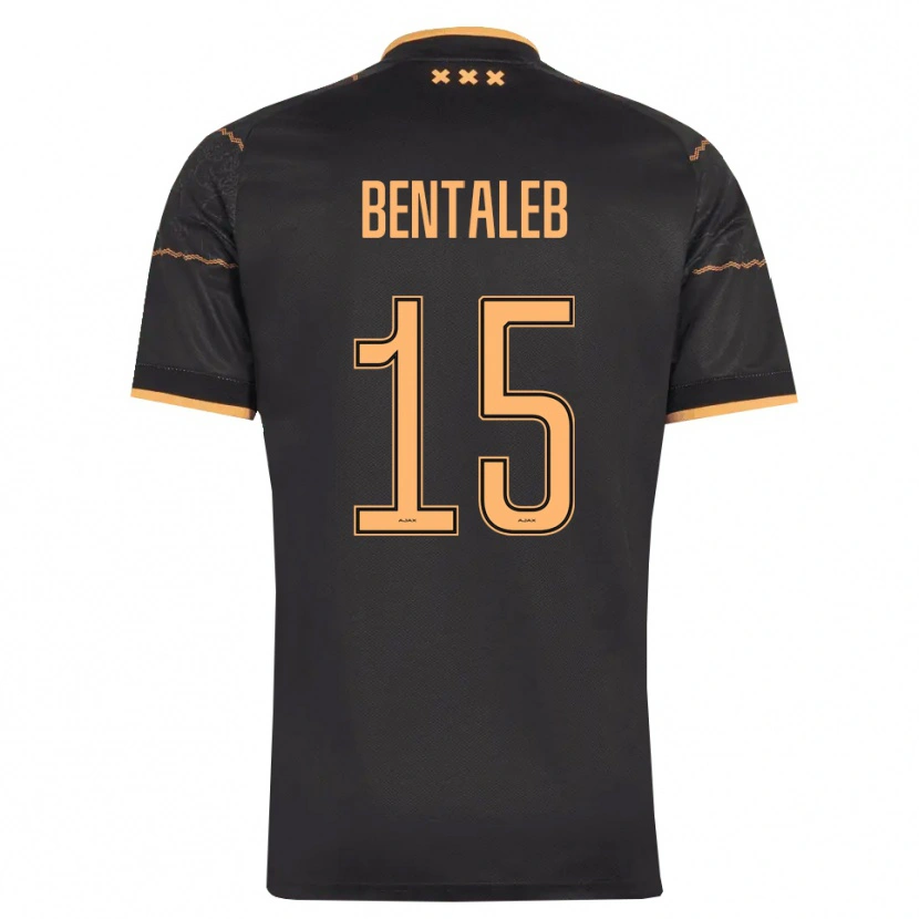 Danxen Kvinder Marouane Bentaleb #15 Sort Orange Udebane Spillertrøjer 2026/27 Trøje T-Shirt