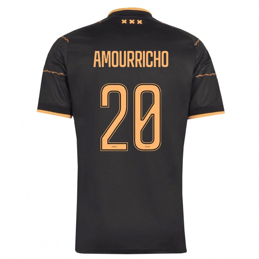 Danxen Kvinder Amourricho Van Axel Dongen #20 Sort Orange Udebane Spillertrøjer 2026/27 Trøje T-Shirt