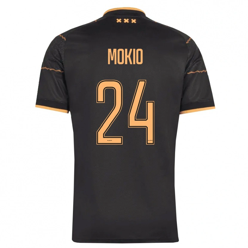 Danxen Kvinder Jorthy Mokio #24 Sort Orange Udebane Spillertrøjer 2026/27 Trøje T-Shirt