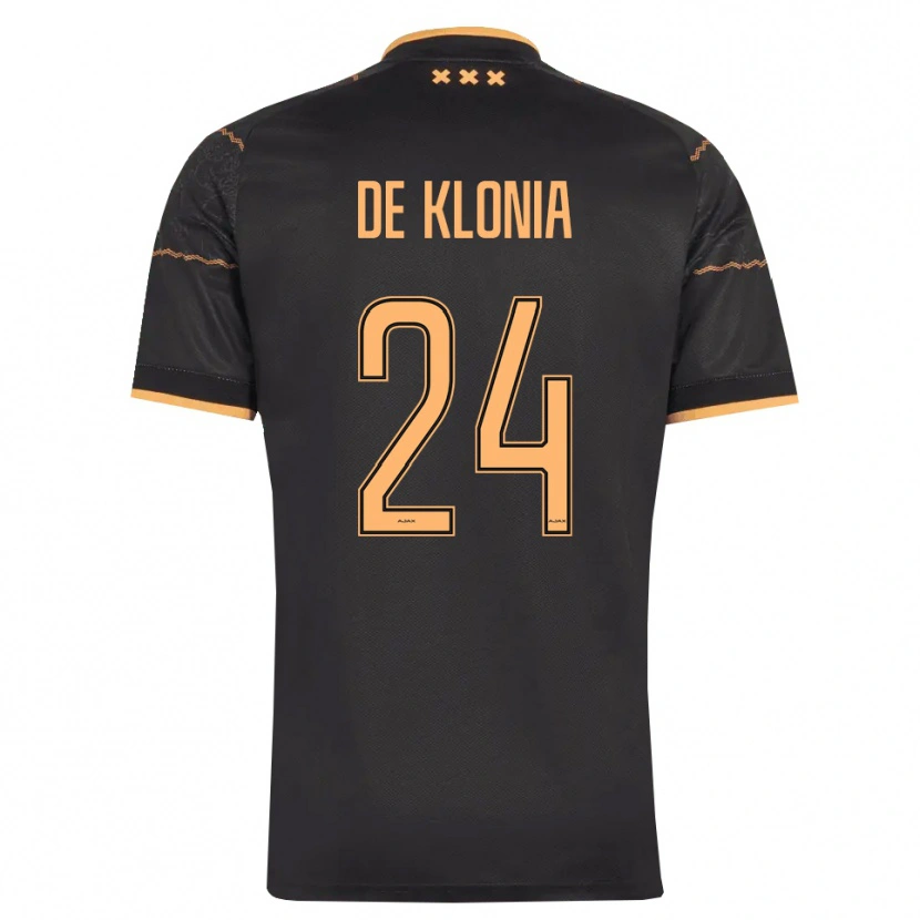 Danxen Kvinder Daliyah De Klonia #24 Sort Orange Udebane Spillertrøjer 2026/27 Trøje T-Shirt