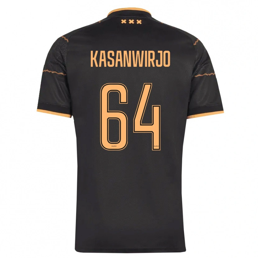 Danxen Kvinder Kennynho Kasanwirjo #64 Sort Orange Udebane Spillertrøjer 2026/27 Trøje T-Shirt