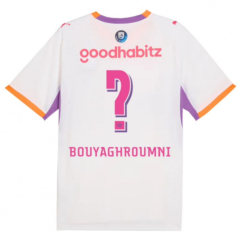 Danxen Kvinder Jaafar Bouyaghroumni #0 Hvid Lilla Orange Udebane Spillertrøjer 2026/27 Trøje T-Shirt