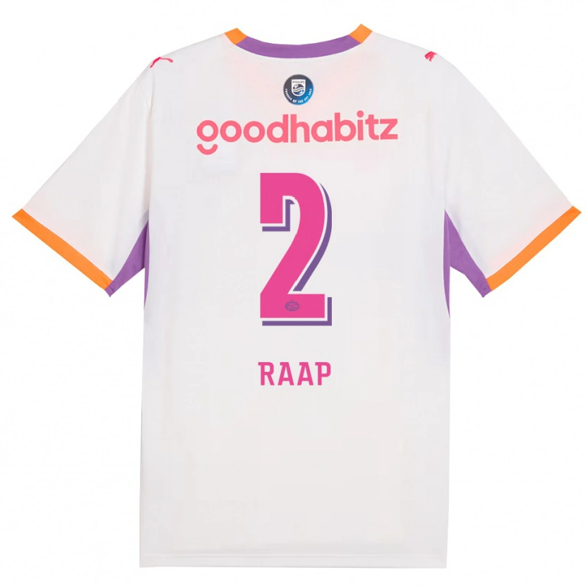 Danxen Kvinder Yiandro Raap #2 Hvid Lilla Orange Udebane Spillertrøjer 2026/27 Trøje T-Shirt