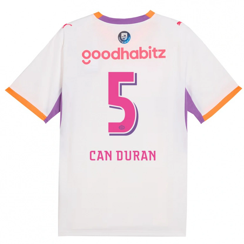 Danxen Kvinder Emre Can Duran #5 Hvid Lilla Orange Udebane Spillertrøjer 2026/27 Trøje T-Shirt