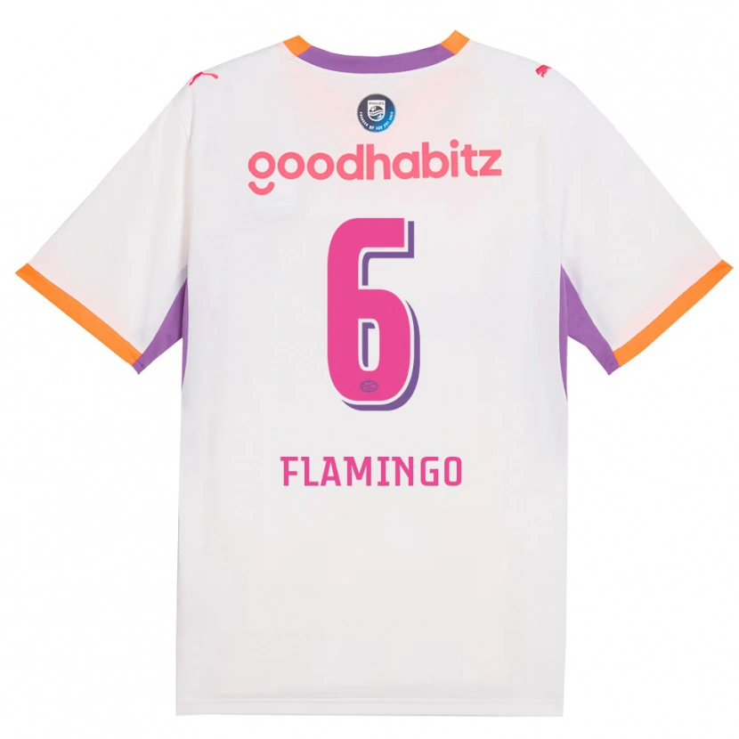 Danxen Kvinder Ryan Flamingo #6 Hvid Lilla Orange Udebane Spillertrøjer 2026/27 Trøje T-Shirt