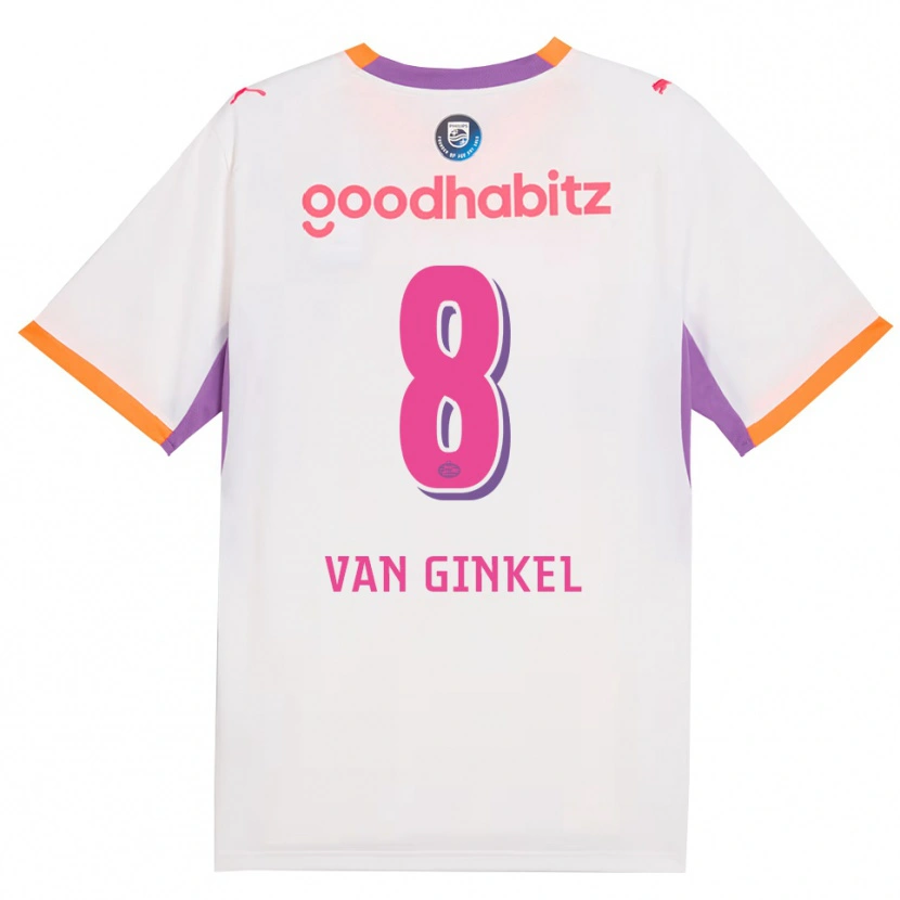Danxen Kvinder Marco Van Ginkel #8 Hvid Lilla Orange Udebane Spillertrøjer 2026/27 Trøje T-Shirt