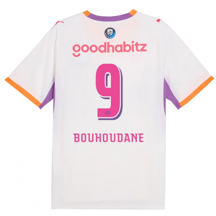 Danxen Kvinder Sami Bouhoudane #9 Hvid Lilla Orange Udebane Spillertrøjer 2026/27 Trøje T-Shirt