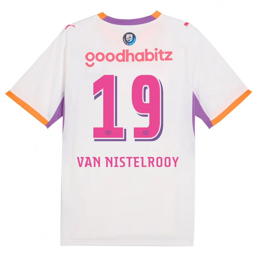 Danxen Kvinder Liam Van Nistelrooy #19 Hvid Lilla Orange Udebane Spillertrøjer 2026/27 Trøje T-Shirt