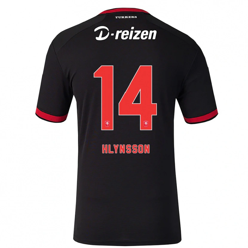 Danxen Kvinder Kristian Hlynsson #14 Rød Hvid Sort Udebane Spillertrøjer 2026/27 Trøje T-Shirt