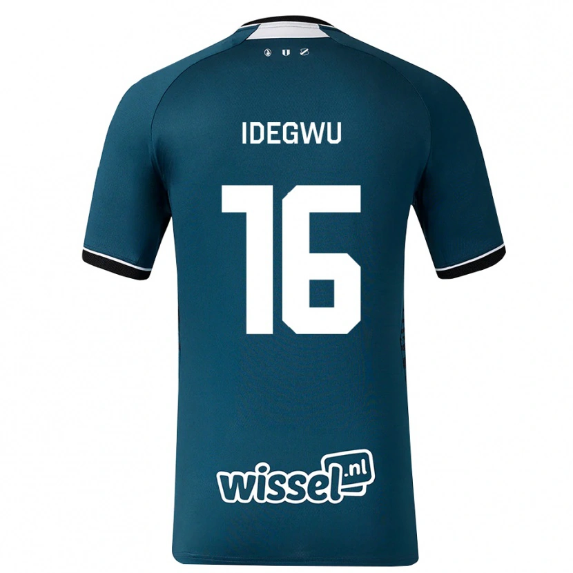 Danxen Kvinder Kelechi Idegwu #16 Mørkskifergrå Hvid Udebane Spillertrøjer 2026/27 Trøje T-Shirt
