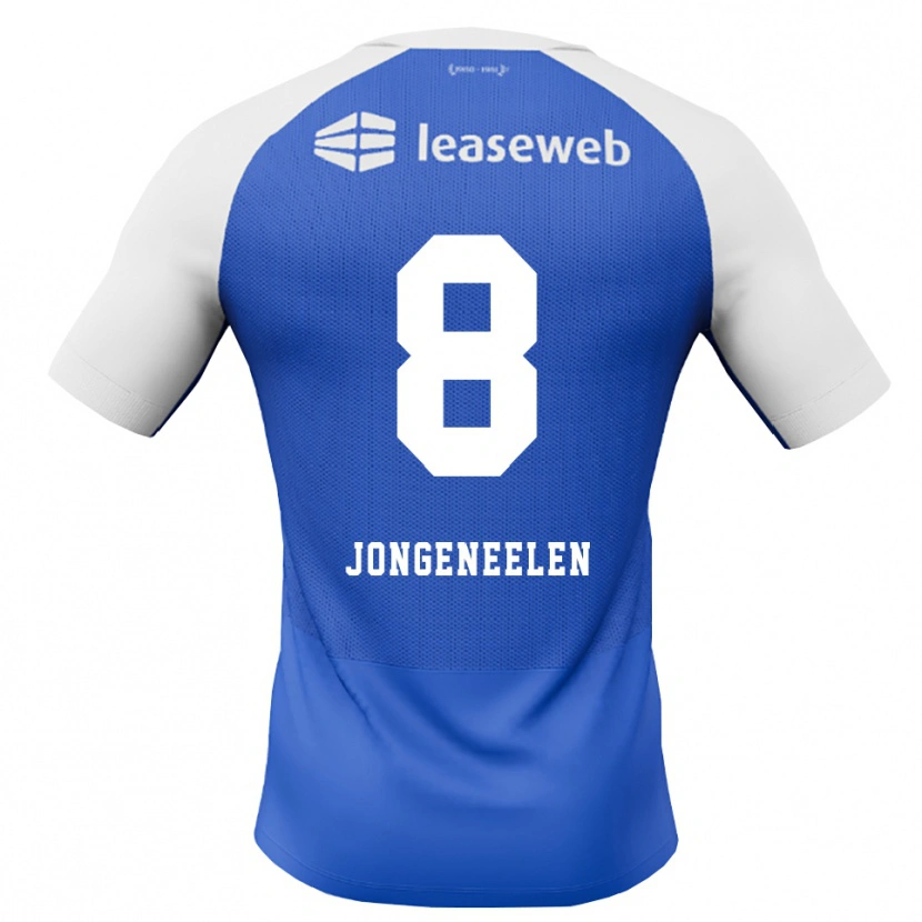 Danxen Kvinder Cas Jongeneelen #8 Jægerblå Rød Hvid Udebane Spillertrøjer 2026/27 Trøje T-Shirt