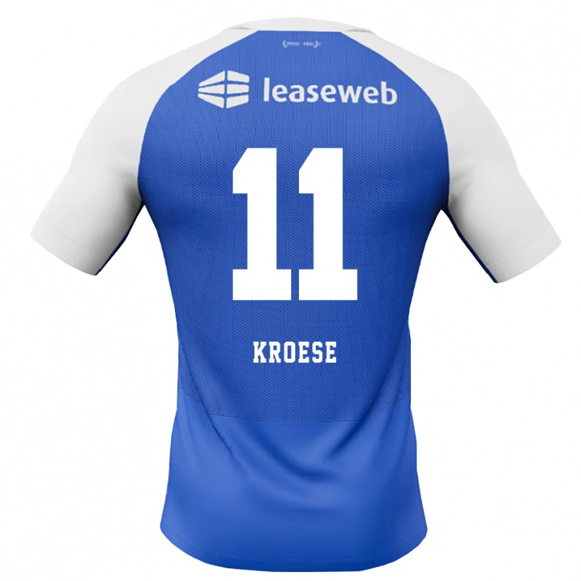 Danxen Kvinder Fieke Kroese #11 Jægerblå Rød Hvid Udebane Spillertrøjer 2026/27 Trøje T-Shirt