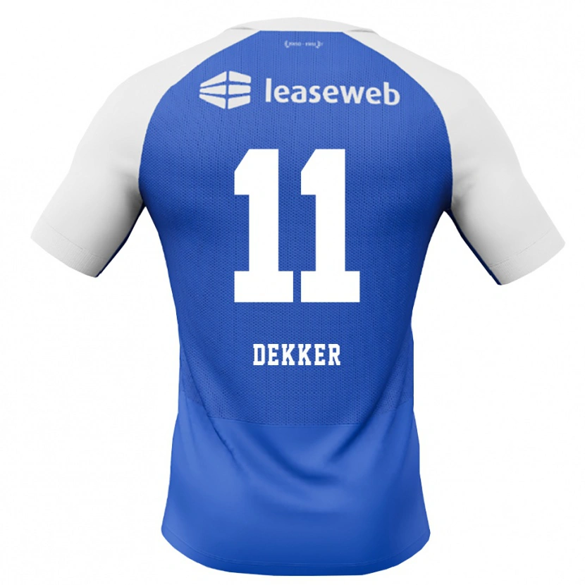 Danxen Kvinder Isabella Dekker #11 Jægerblå Rød Hvid Udebane Spillertrøjer 2026/27 Trøje T-Shirt