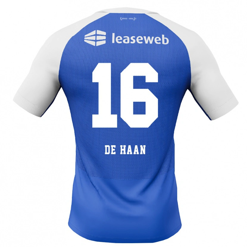 Danxen Kvinder Ruben De Haan #16 Jægerblå Rød Hvid Udebane Spillertrøjer 2026/27 Trøje T-Shirt