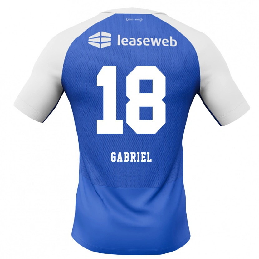 Danxen Kvinder Gabriel Jongens #18 Jægerblå Rød Hvid Udebane Spillertrøjer 2026/27 Trøje T-Shirt