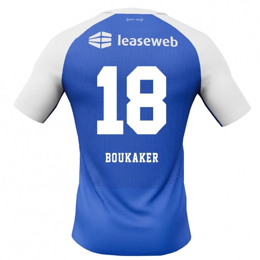 Danxen Kvinder Romaissa Boukaker #18 Jægerblå Rød Hvid Udebane Spillertrøjer 2026/27 Trøje T-Shirt