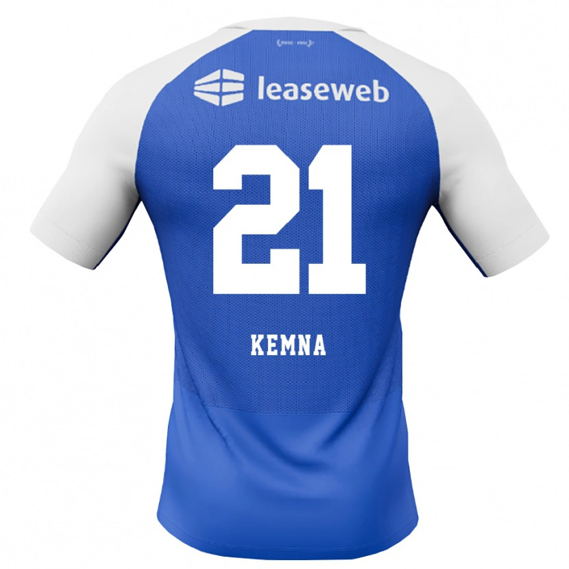 Danxen Kvinder Ties Kemna #21 Jægerblå Rød Hvid Udebane Spillertrøjer 2026/27 Trøje T-Shirt