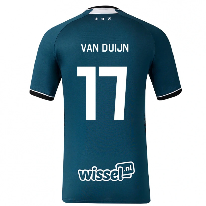 Danxen Kvinder Sem Van Duijn #17 Mørkskifergrå Hvid Udebane Spillertrøjer 2026/27 Trøje T-Shirt