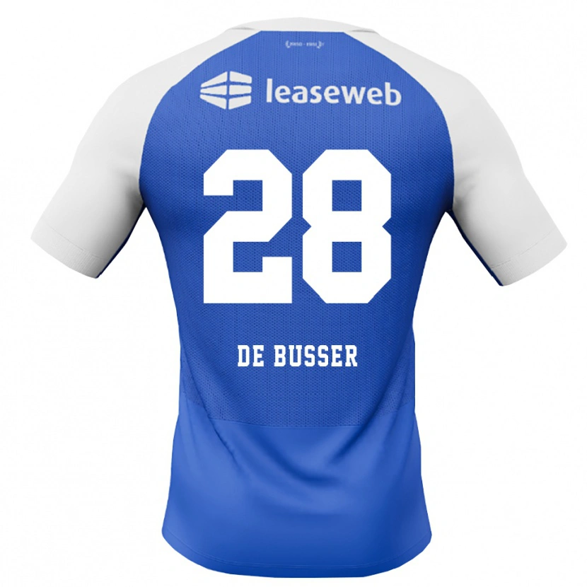 Danxen Kvinder Jari De Busser #28 Jægerblå Rød Hvid Udebane Spillertrøjer 2026/27 Trøje T-Shirt