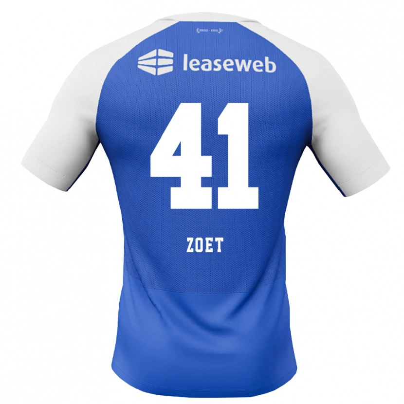 Danxen Kvinder Jeroen Zoet #41 Jægerblå Rød Hvid Udebane Spillertrøjer 2026/27 Trøje T-Shirt