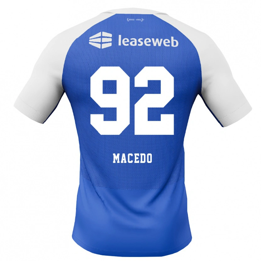 Danxen Kvinder Rodrigo Macedo #92 Jægerblå Rød Hvid Udebane Spillertrøjer 2026/27 Trøje T-Shirt