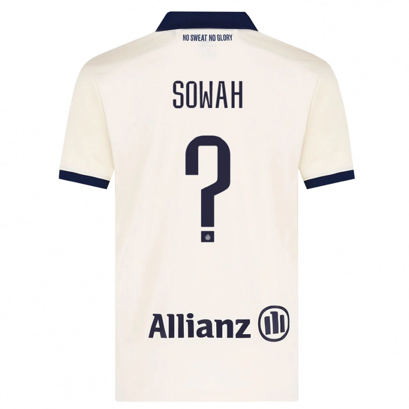 Danxen Kvinder Kamal Sowah #0 Beige Sort Udebane Spillertrøjer 2026/27 Trøje T-Shirt