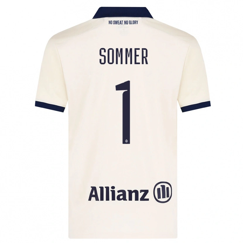 Danxen Kvinder Yann Sommer #1 Beige Sort Udebane Spillertrøjer 2026/27 Trøje T-Shirt