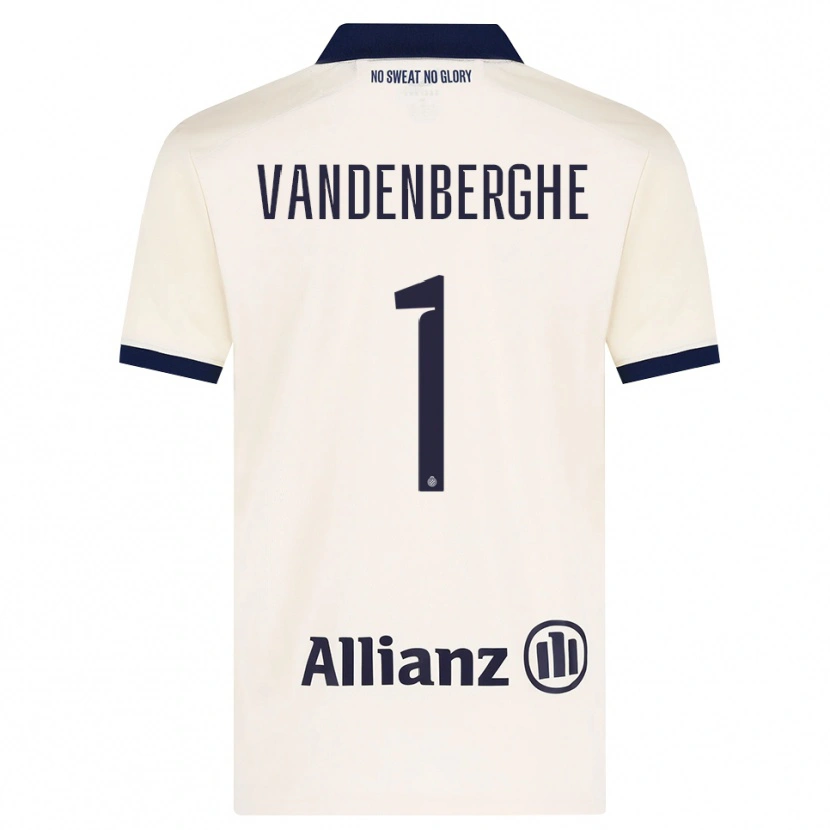 Danxen Kvinder Xander Vandenberghe #1 Beige Sort Udebane Spillertrøjer 2026/27 Trøje T-Shirt