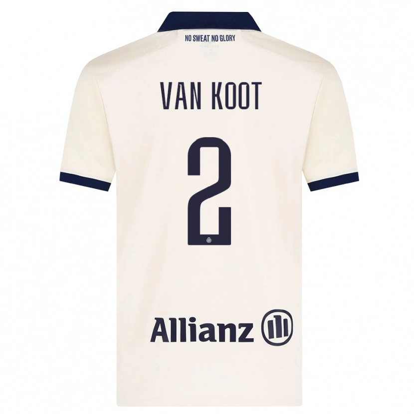 Danxen Kvinder Moïsa Van Koot #2 Beige Sort Udebane Spillertrøjer 2026/27 Trøje T-Shirt
