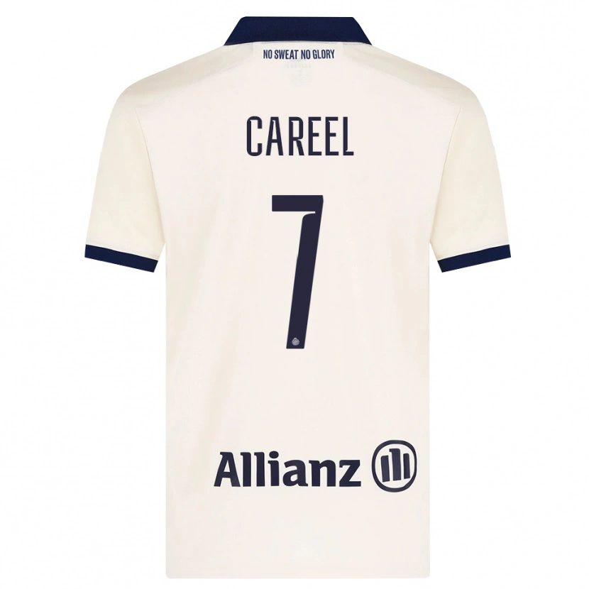 Danxen Kvinder Oona Careel #7 Beige Sort Udebane Spillertrøjer 2026/27 Trøje T-Shirt