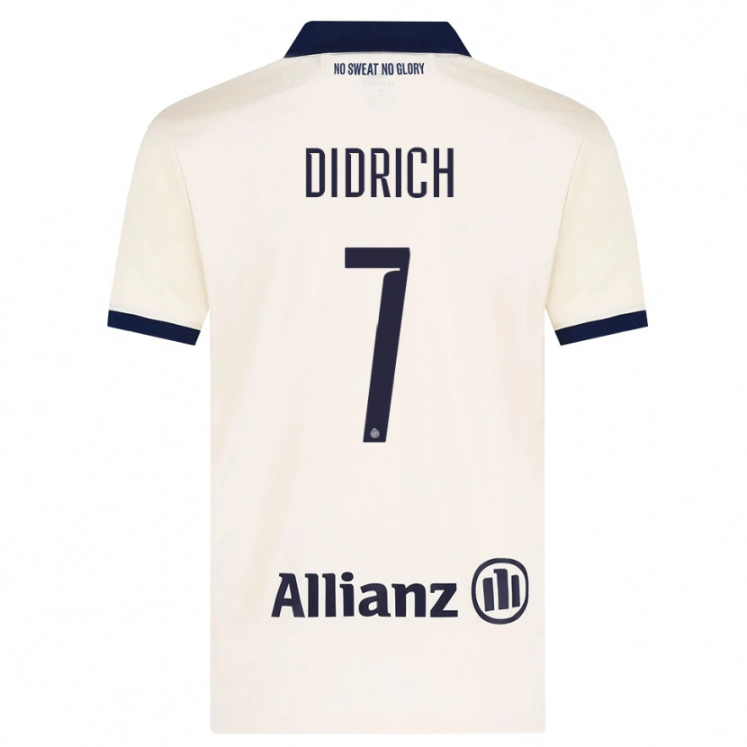 Danxen Kvinder Brian Didrich #7 Beige Sort Udebane Spillertrøjer 2026/27 Trøje T-Shirt