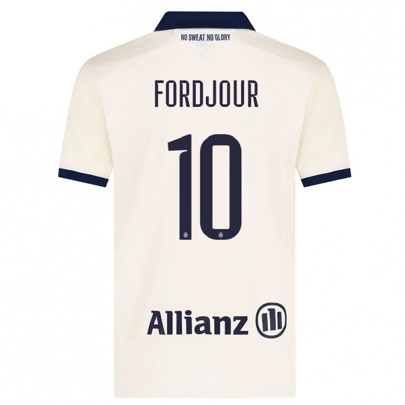 Danxen Kvinder Richmond Fordjour #10 Beige Sort Udebane Spillertrøjer 2026/27 Trøje T-Shirt