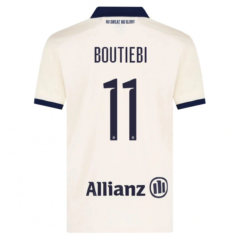 Danxen Kvinder Rania Boutiebi #11 Beige Sort Udebane Spillertrøjer 2026/27 Trøje T-Shirt