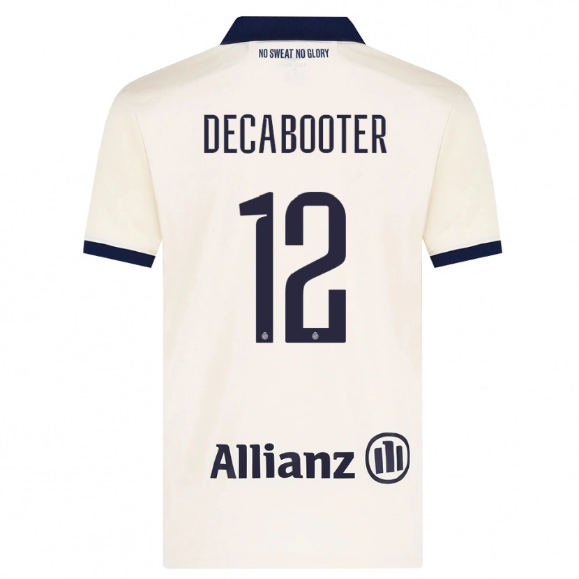 Danxen Kvinder Marith Decabooter #12 Beige Sort Udebane Spillertrøjer 2026/27 Trøje T-Shirt